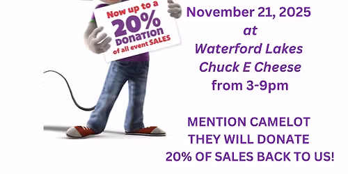 Spirit Night with Chuck E. Cheese