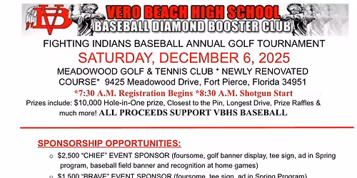 Fighting Indians Baseball Annual Golf Tournament