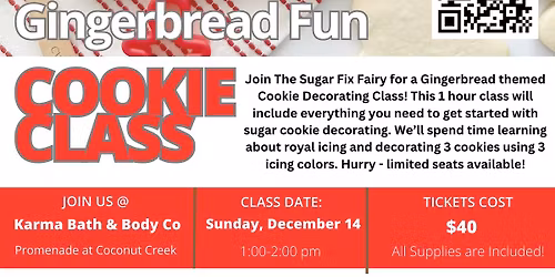 Gingerbread Fun Cookie Decorating Class