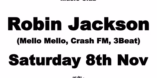 Loose Joints Music Club pres Robin Jackson November 2025