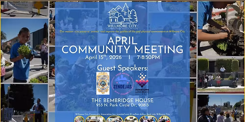 April Community Meeting