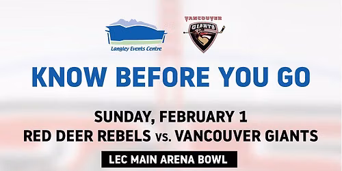 Vancouver Giants at Red Deer Rebels at Marchant Crane Centrium at Westerner Park