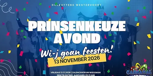 Prinsenkeuzeavond 2026