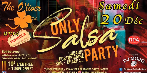 Soir\u00e9e Only Salsa Party ( 100 % Salsas)