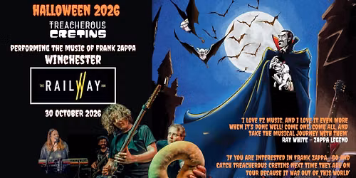 Zappa at Halloween! Treacherous Cretins playing the music of Frank Zappa