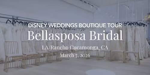 Disney Weddings Boutique Tour: Bellasposa Bridal