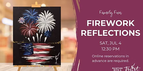 Family Painting Fun - Firework Reflections