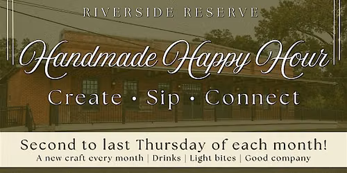 Handmade Happy Hour: Stained Glass Night at Riverside Reserve
