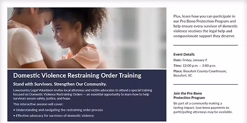 Domestic Violence Restraining Order Training