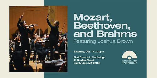 Boston Chamber Symphony with Prizewinning Violinist Joshua Brown