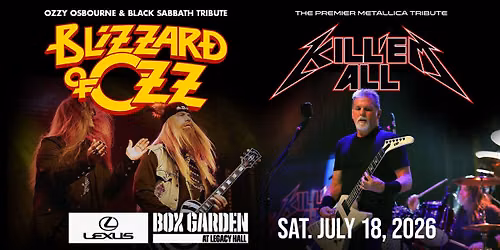 K*ll'EM ALL & Blizzard of Ozz at Legacy Hall
