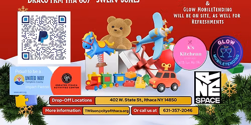 2025 Ithaca Hip-Hop 4 Tots Toy Drive : Presented by hOur TyMe Is Now