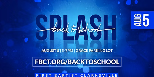 Back to School SPLASH