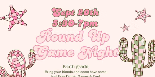 Round Up GAME NIGHT!