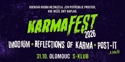 KarmaFest '26 \u2013 Olomouc, S-Klub