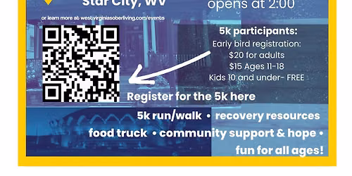 Morgantown Kickoff to Recovery 5k & Community Event