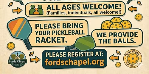 Community Pickleball Event