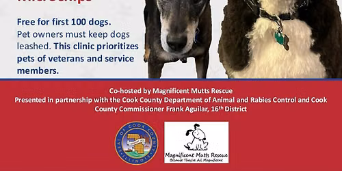 Free Microchip and Rabies Clinic (Cook County)