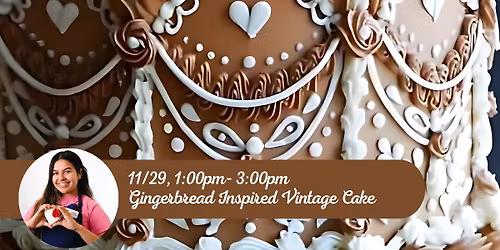 GINGERBREAD INSPIRED VINTAGE CAKE