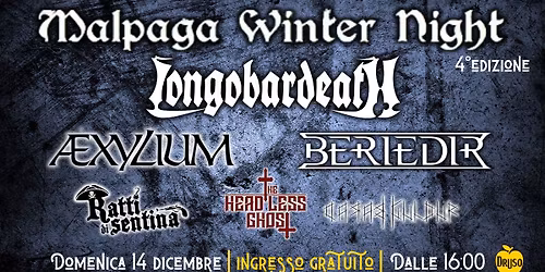 MALPAGA WINTER NIGHT 4\u00b0 Edizione | INGRESSO GRATUITO | Druso BG