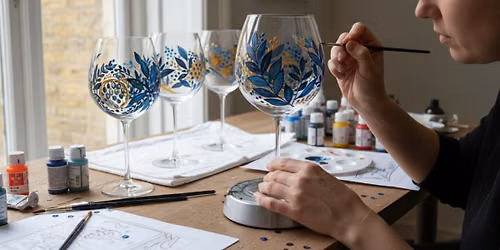Gin Glass Painting