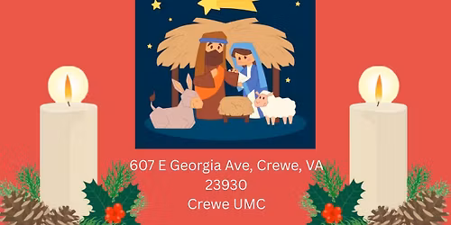 Candlelight Christmas Eve Service at Crewe UMC