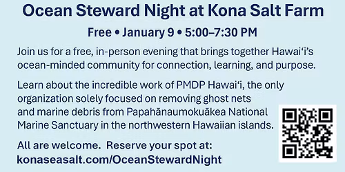 Ocean Steward Night at Kona Salt Farm