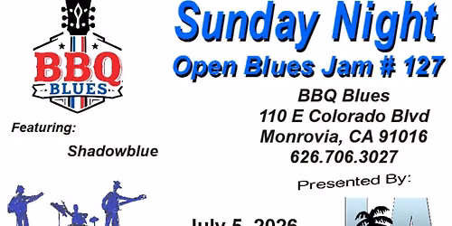 LABS Jam no 127 at BBQ Blues as part of First Sunday Blues Jam - July 5th, 2026