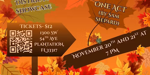 South Plantation High School Paladin Players Fall Showcase