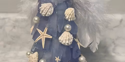 Lighted Sea Glass Angel w\/Terry Muse -$45