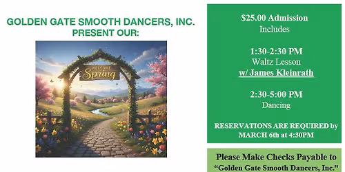 Golden Gate Smooth Dancers Social Dance