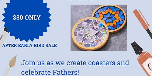 Coaster Making For Fathers Day