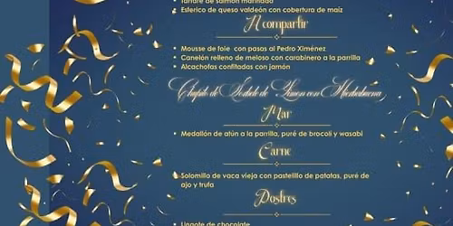 Men\u00fa de Nochevieja en S3CR3TO