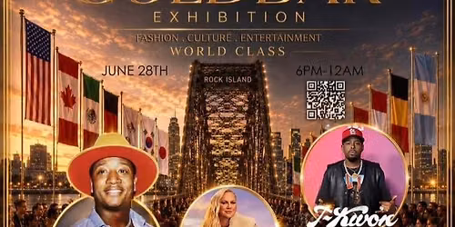 Gold bar exhibition party with a purpose
