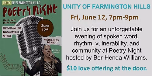 UFH Open Mic Poetry Night