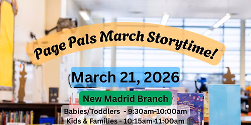 Page Pals March Story Time-New Madrid