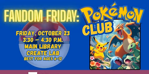 Fandom Friday: Pok\u00e9mon Club