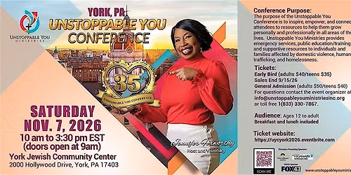 Unstoppable You Conference - York, PA 2026