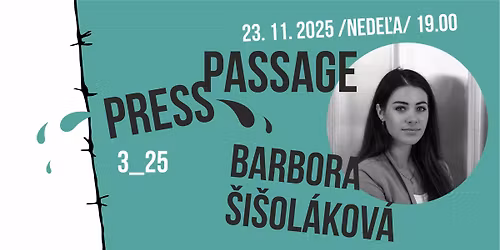 PressPassage 3_25: Barbora \u0160i\u0161ol\u00e1kov\u00e1 | Christiania