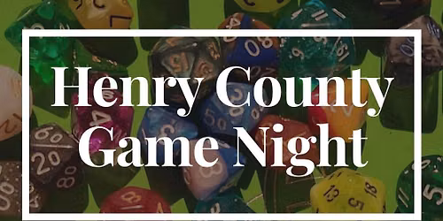 Henry County Game Night at Moe\u2019s