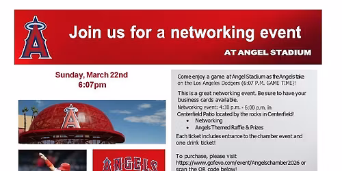 Angels vs. Dodgers Baseball Networking Mixer