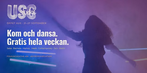 \u00d6ppet hus p\u00e5 USC Studios: Dansa gratis 21 till 27 september