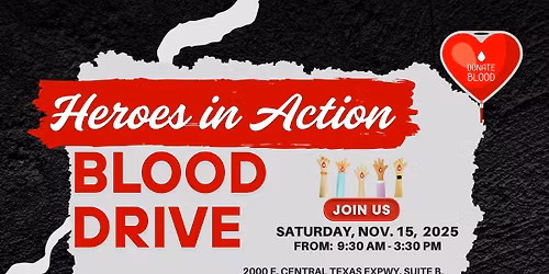 HEROES IN ACTION 2ND BLOOD DRIVE