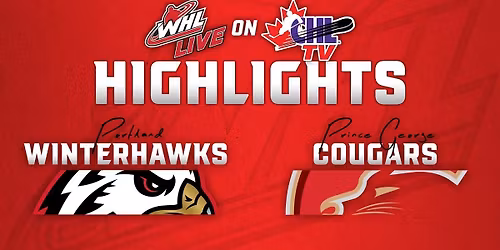Prince George Cougars at Portland Winterhawks at Veterans Memorial Coliseum - Portland