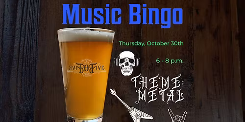 Metal Music Bingo