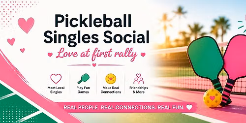 Pickleball Singles Social \u2013 Ages 35-50