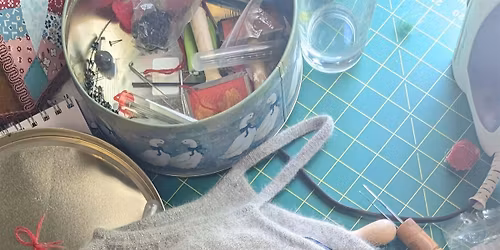 Needle felted garment upcycling