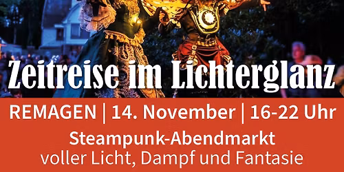 Zeitreise im Lichterglanz - Der Steampunk-Abendmarkt voller Licht, Dampf und Fantasie