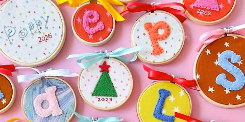 Hand Embroidered Felt Ornament Workshop