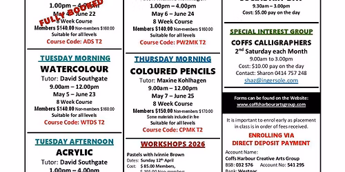 Art Classes - Term 2